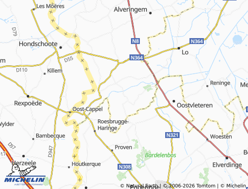 MICHELIN Stavele map - ViaMichelin