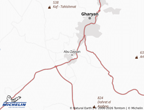 Mappa MICHELIN Abu Zayyan - ViaMichelin