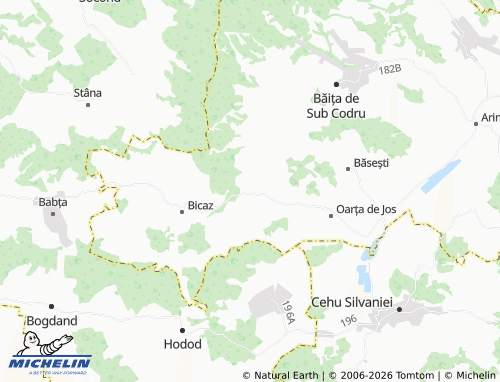 MICHELIN Oarța De Sus map - ViaMichelin