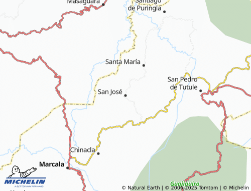 MICHELIN San José map - ViaMichelin