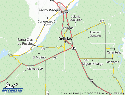 MICHELIN Delicias Residencial map - ViaMichelin