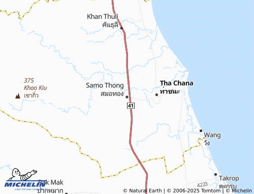 MICHELIN Samo Thong map - ViaMichelin