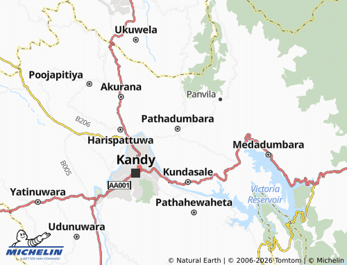 MICHELIN Madawala Madige map - ViaMichelin
