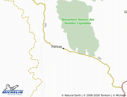 MICHELIN Pancas map - ViaMichelin
