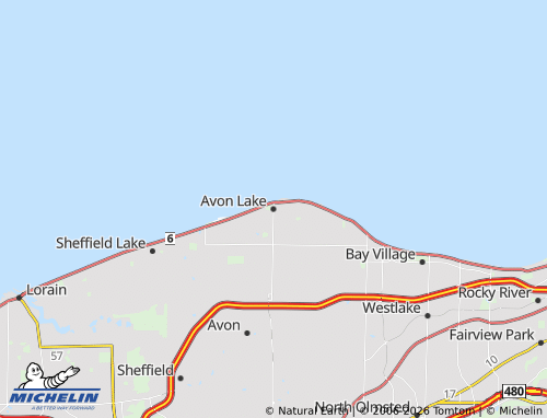 Carte MICHELIN Avon Lake - ViaMichelin