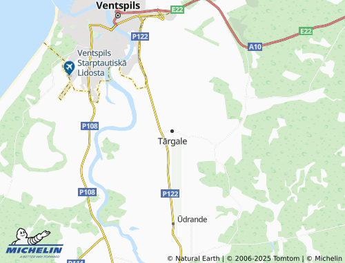 MICHELIN Tārgales pagasts map - ViaMichelin