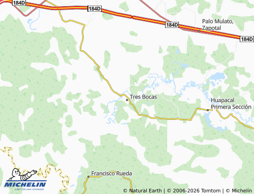 Mappa MICHELIN Tres Bocas Primera Sección - ViaMichelin