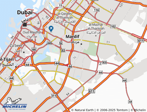 Carte MICHELIN al-Warqa' al-Thaniyah - ViaMichelin