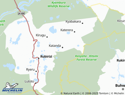 MICHELIN Katanda map - ViaMichelin