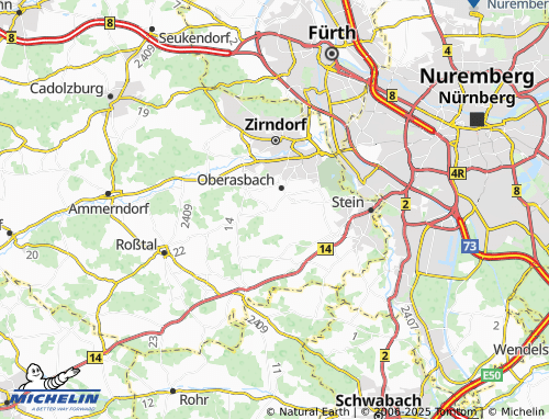 MICHELIN-Landkarte Rehdorf - ViaMichelin