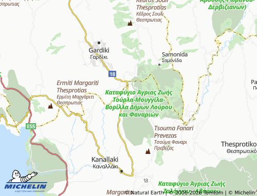 MICHELIN Vouvopotamos map - ViaMichelin