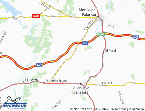 MICHELIN Pozoseco map - ViaMichelin