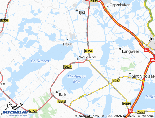 MICHELIN-Landkarte Woudsend - ViaMichelin