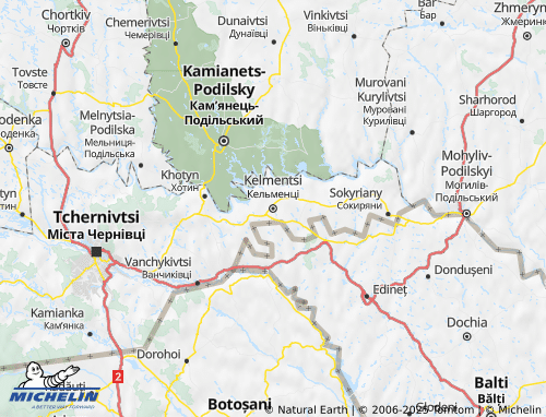 MICHELIN Dnistrovskyi raion map - ViaMichelin