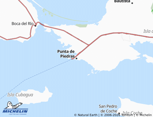 Carte MICHELIN Punta de Piedras - ViaMichelin