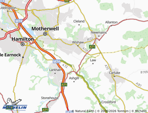 Carte MICHELIN Gowkthrapple - ViaMichelin