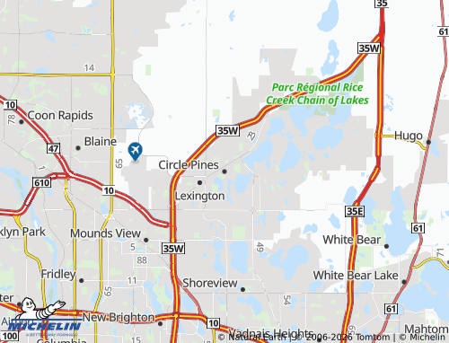 Mapa MICHELIN Circle Pines - ViaMichelin