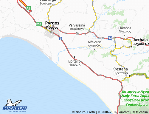 Carte MICHELIN Epitalio - ViaMichelin
