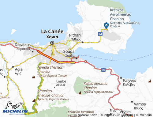 MICHELIN Souda map - ViaMichelin