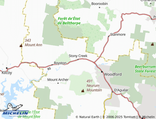 MICHELIN Stony Creek map - ViaMichelin