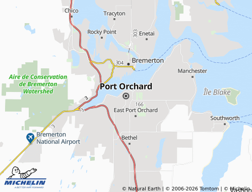 Mappa MICHELIN Port Orchard - ViaMichelin