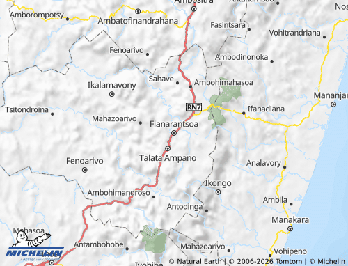 MICHELIN Haute Matsiatra map - ViaMichelin
