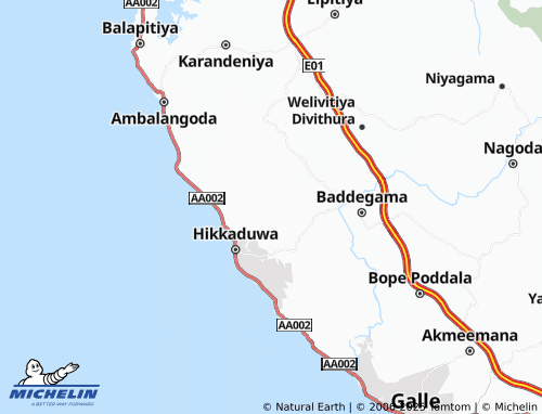 MICHELIN Thilakagama map - ViaMichelin