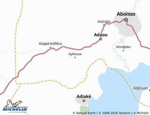 MICHELIN-Landkarte Ayénoua - ViaMichelin
