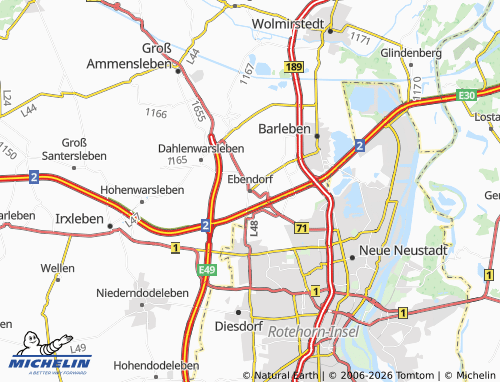 MICHELIN Ebendorf map - ViaMichelin