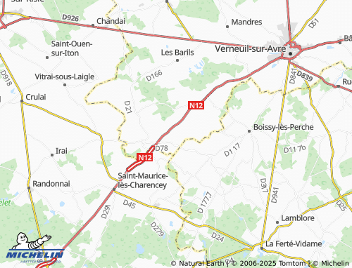 MICHELIN-Landkarte La Vacherie - ViaMichelin