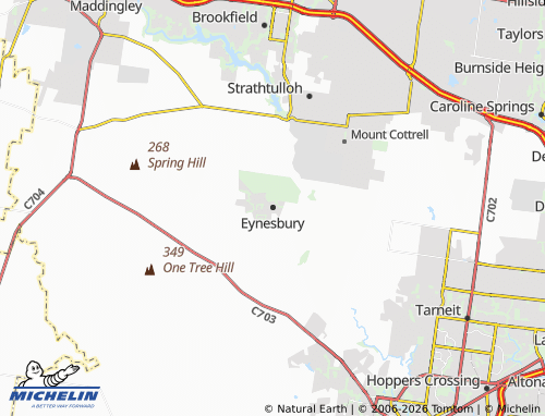 Mapa MICHELIN Eynesbury - ViaMichelin