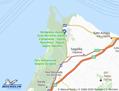 MICHELIN Metochi map - ViaMichelin