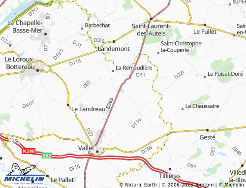 Carte MICHELIN Les Tuileries - ViaMichelin