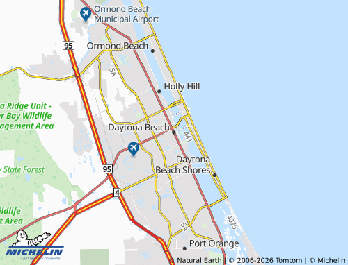 Mapa MICHELIN Daytona Beach - ViaMichelin
