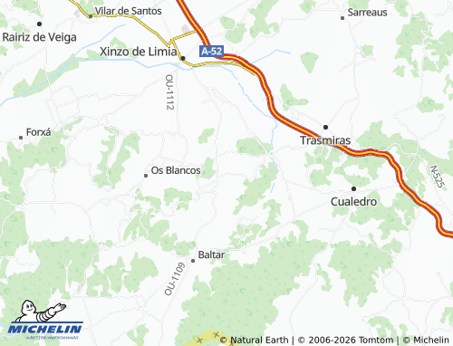 MICHELIN-Landkarte Fiestras - ViaMichelin