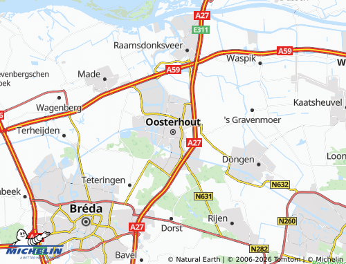 MICHELIN Oosterhout map - ViaMichelin