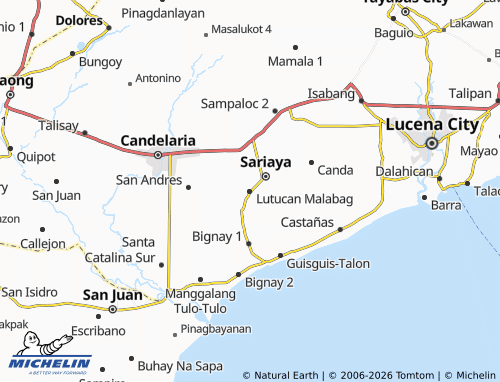 MICHELIN Lutucan Malabag map - ViaMichelin