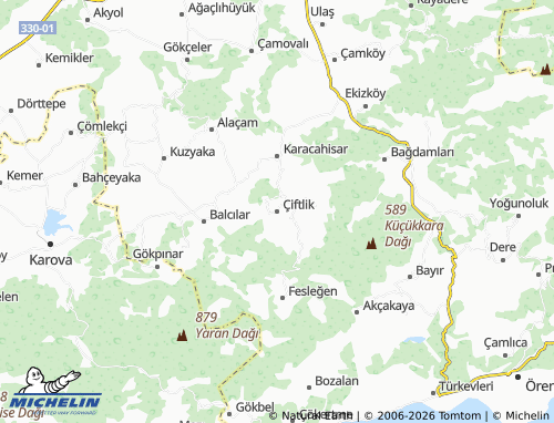 Mappa MICHELIN Çiftlik - ViaMichelin