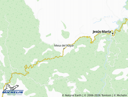 Carte MICHELIN Mesa del Nayar - ViaMichelin