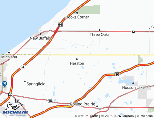 MICHELIN Hesston map - ViaMichelin