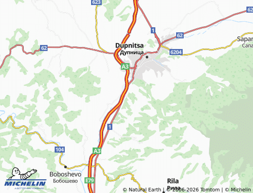 Mappa MICHELIN Dzherman - ViaMichelin
