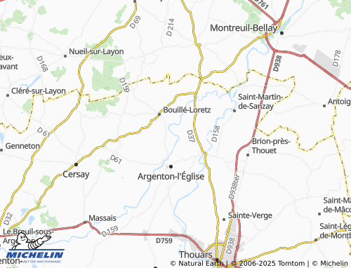 MICHELIN Le Grand Sault map - ViaMichelin