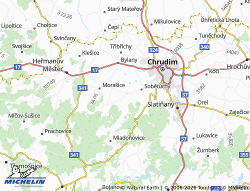 Mapa MICHELIN Stolany - ViaMichelin