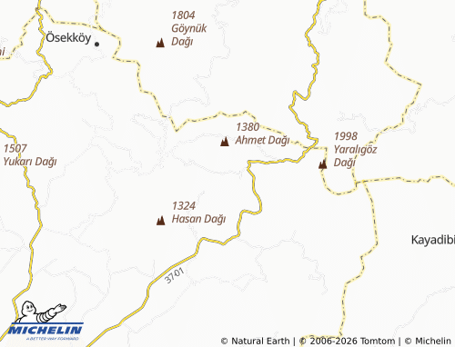 MICHELIN-Landkarte Pınarözü - ViaMichelin