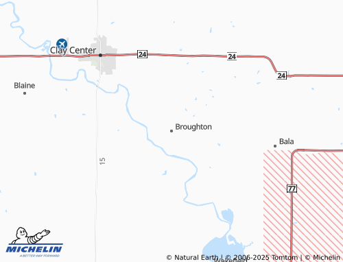 MICHELIN Broughton map - ViaMichelin