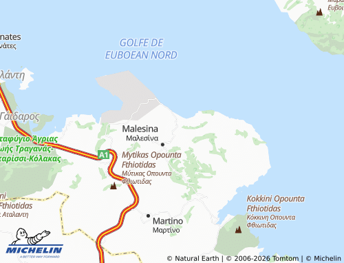 MICHELIN Moni Agiou Georgiou map - ViaMichelin