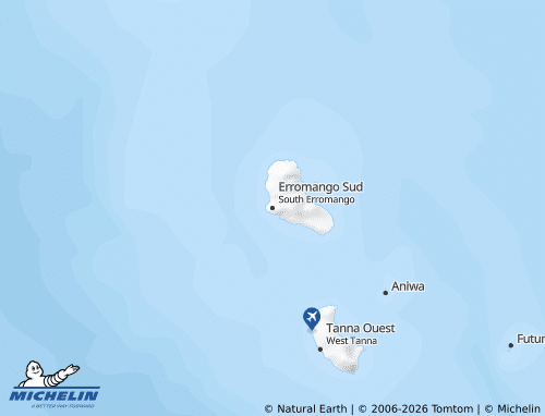 MICHELIN Erromango map - ViaMichelin