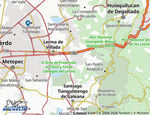 MICHELIN Ocoyoacac map - ViaMichelin