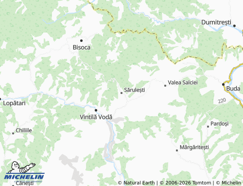 MICHELIN Sărulești map - ViaMichelin