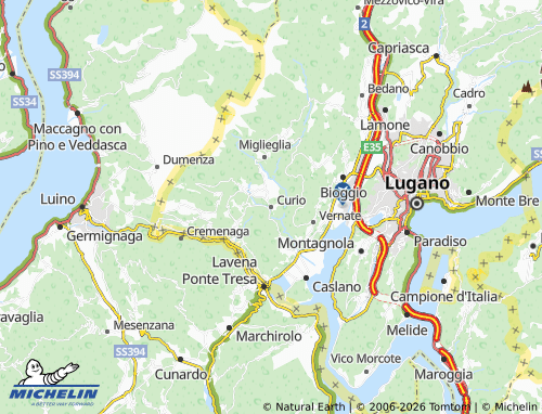 MICHELIN-Landkarte Curio - ViaMichelin